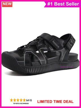 Womens Orthotic Arch Support Closed Toe Sport Walking Hiking Sandals